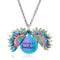 Sunflower Pendant Double-Layer Open Necklace