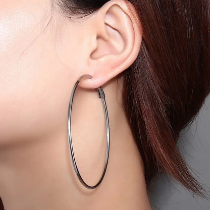 Large Star Hoop Earrings